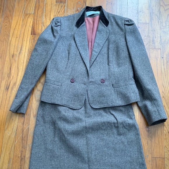 Vintage business jacket and skirt sz 6 - Picture 3 of 6